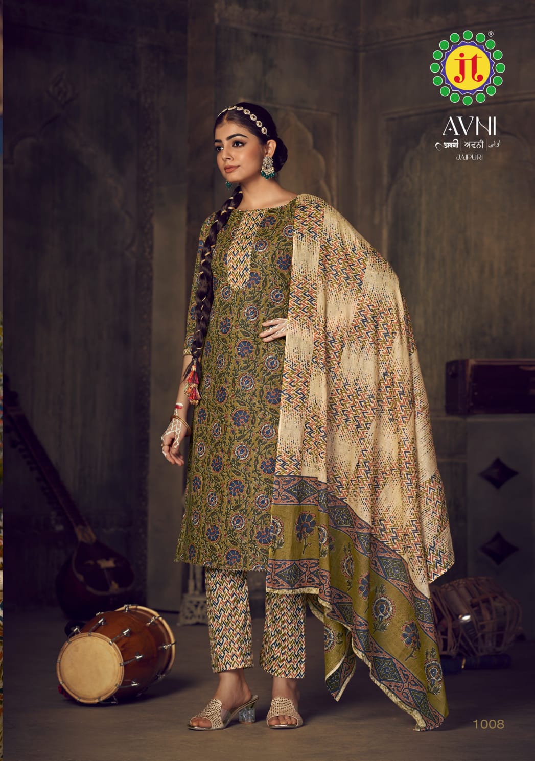 Avni By Jt Printed Cotton Dress Material Catalog
